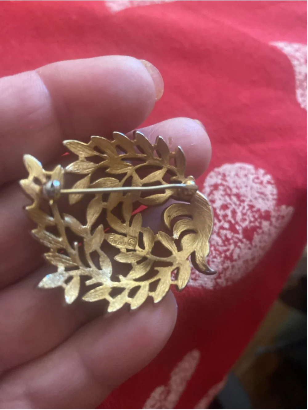Women's Trifari Crown Gold/Silver Tone Brooch